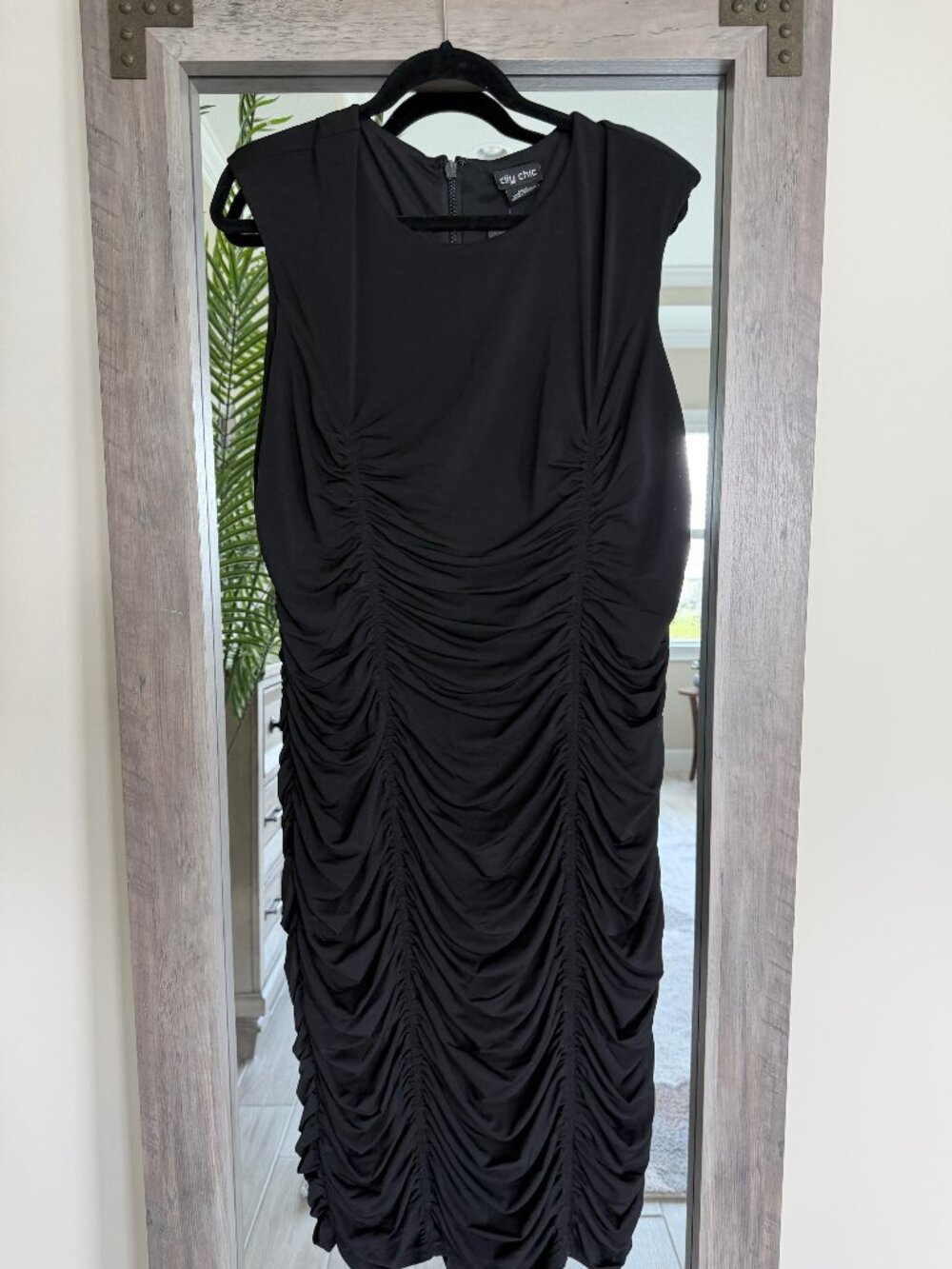 City Chic Provocative Dress 🖤 Black Midi | NWT